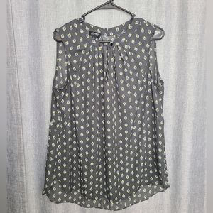 Jones New York women's top/blouse sleeveless sz L